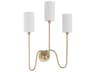 Charlotte 3-Light Aged Brass Vanity Light