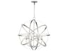 Celeste 6-Light Satin Nickel Candelabra Round Chandelier