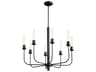 Sheridan 8-Light Matte Black Chandelier