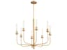 Sheridan 8-Light Aged Brass Chandelier