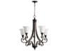 Bryant 5-Light Oiled Bronze With Satin Opal Glass Bell Chandelier