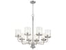 Starky 8-Light Satin Nickel Chandelier