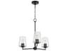 Goodwin 3-Light Matte Black Chandelier