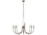 Summit 8-Light Dark Brass Candelabra Chandelier
