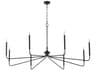 Providence 8-Light Matte Black Candelabra Chandelier