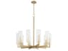 Harbin 10-Light Aged Brass Candelabra Cylinder Chandelier
