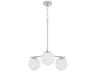 Jasper 3-Light Satin Nickel Steel Globe Chandelier