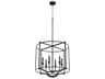 Marquee 6-Light Noir Black Candelabra Drum Chandelier
