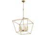 Gabriel 6-Light Gold Leaf Candelabra Chandelier