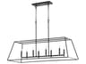 Gabriel 8-Light Noir Black Island Pendant