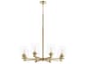 Veno 8-Light Aged Brass Chandelier