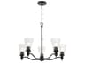 Lawton 5-Light Matte Black Candelabra Chandelier