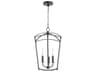 Mantle 3-Light Matte Black Mini Pendant