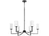 Ayala 6-Light Matte Black Chandelier