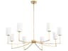 Ayala 8-Light Gold Leaf Chandelier