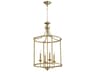 Rossington 4-Light Aged Brass Candelabra Cylinder Chandelier