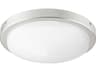 Titus 1-Light Satin Nickel LED Bowl Flush Mount