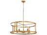 Colburn 5-Light Brushed Brass Drum Lantern Pendant
