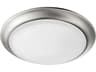 1-Light Satin Nickel LED Bowl Flush Mount