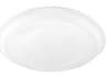 1-Light Studio White LED Bowl Flush Mount