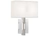 Lincoln 2-Light Polished Nickel Crystal Wall Sconce