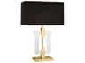Lincoln Modern Brass Crystal Buffet Lamp