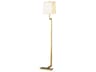 Doughnut Floor Lamp in Natural Brass