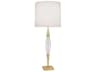 Juno Modern Brass Clear Crystal Buffet Lamp