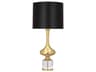 Jeannie Modern Brass Clear Crystal Buffet Lamp