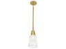 Wheatley 1-Light Modern Brass Bell Mini Pendant