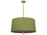 Williamsburg Custis 3-Light Parrot Green Revolutionary Storm Drum Pendant