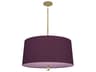 Williamsburg Custis 3-Light Greenhow Grape Ludwell Lilac Purple Drum Pendant