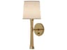 Hatteras 1-Light Natural Rope Modern Brass Wall Sconce