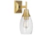 Grace 1-Light Modern Brass Wall Sconce