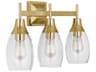 Grace 3-Light Modern Brass Vanity Light