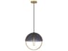 Mavisten Edition Copernica 1-Light Lacquered Burnished Brass Dome Mini Pendant