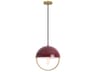 Mavisten Edition Copernica 1-Light Lacquered Burnished Brass Dome Mini Pendant