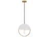 Mavisten Edition Copernica 1-Light Lacquered Burnished Brass Dome Mini Pendant