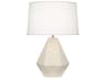 Delta Table Lamp Bone Glazed Ceramic