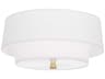 Decker 2-Light Flush Mount in Ascot White