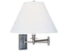 Kinetic 1-Light Brushed Chrome Swing Wall Sconce