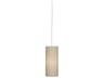 Elena 1-Light Painted White Off Cylinder Mini Pendant