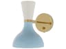 Clare 1-Light Baby Blue Lily Wall Sconce