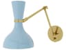 Clare 1-Light Baby Blue Swing Wall Sconce