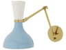 Clare 1-Light Baby Blue Lily Swing Wall Sconce