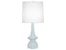 Jasmine Table Lamp Baby Blue Glazed Ceramic