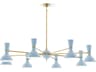 Clare 8-Light Baby Blue Chandelier