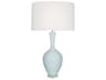 Audrey Table Lamp in Baby Blue Glazed Ceramic