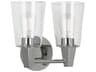 Wheatley 2-Light Polished Chrome Vanity Light