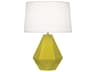 Delta Table Lamp in Citron Glazed Ceramic